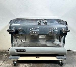 Rancilio Epoca 2 Group Black and Grey Espresso Coffee Machine Commercial Barista