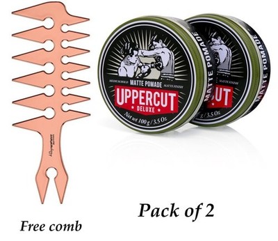 Uppercut Matte Pomade ( pack of 2 + free comb)