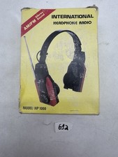 International Model HP 1000 AM/FM Stereo Headphone Radio In Box New
