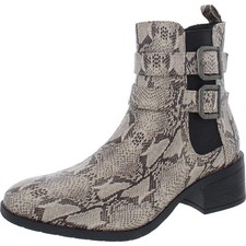 Kenneth Cole Reaction Women's Women's Salt Biker Jewel Chelsea Boot, Sand, 6.5