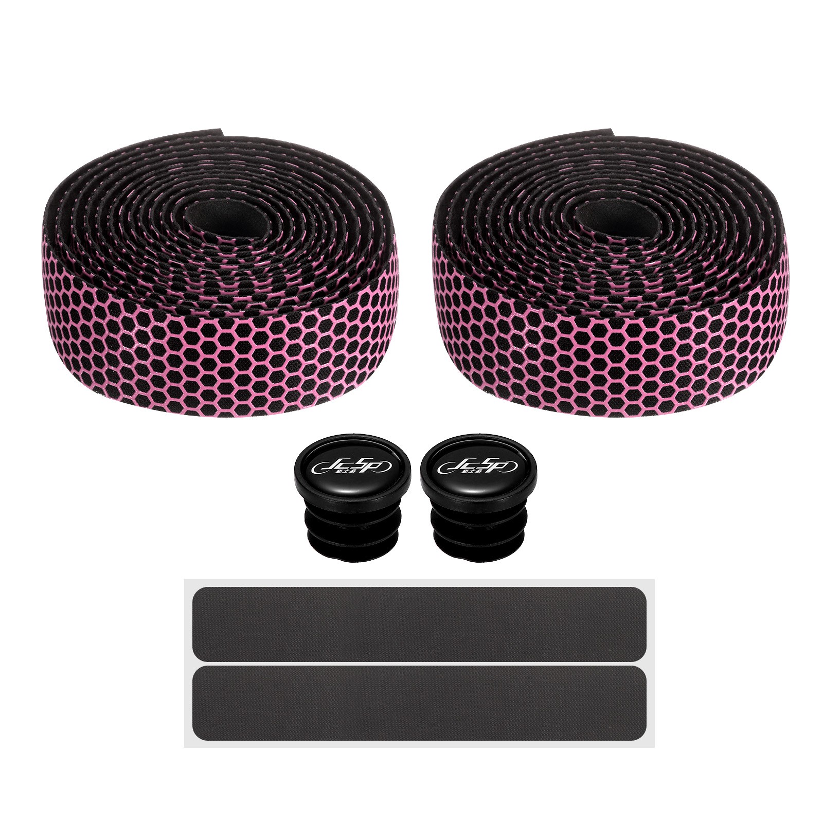 Bike Handlebar Tape PU EVA Bicycle Bar Tape for Road Gravel, Pink