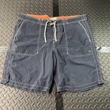 Old Navy Shorts Mens XL Navy Blue Swim Trunks Board Shorts Mesh Lined Drawstring