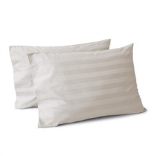 100 Egyptian Cotton Pillow Cases Set of 2 Standard Size  400 Thread Count C...