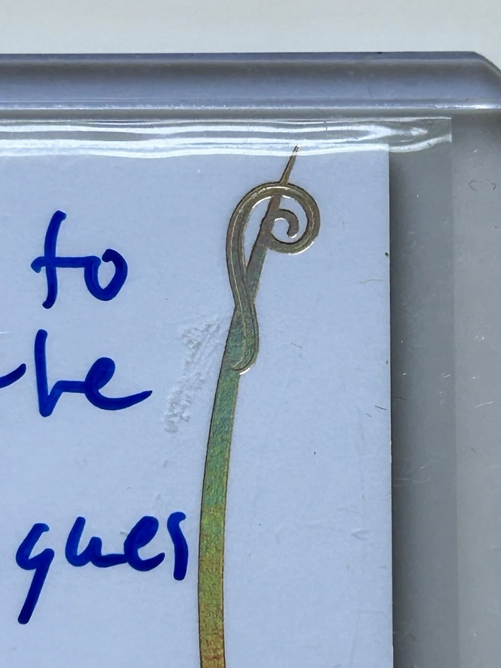 Patrick Mazeika 2017 Leaf Trinity #A-PM1 Gold Inscription Auto 1/1 - Image 3 of 4