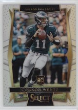 2016 Panini Select Concourse Silver Prizm Carson Wentz #20 10e2