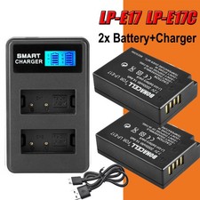 For Canon EOS LP-E17 2PCS Battery  Dual Charger R50 Rebel SL3 R8
