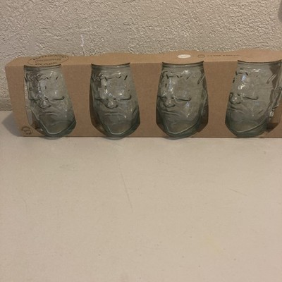 Authentic San Miguel 100% Recycled Made In Spain Set (4) Glass NEW