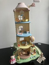 Sylvanian Families Primrose Park Windmill. With Extension Floors And Figures.