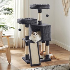 Cat Tree, 45.3-Inch Cat Tower, Plush Condo with Scratching Post, Ramp, Perch,...