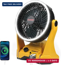 Battery Operated Fan for Dewalt 20V Max Battery, Camping Fan Cordless with Brigh