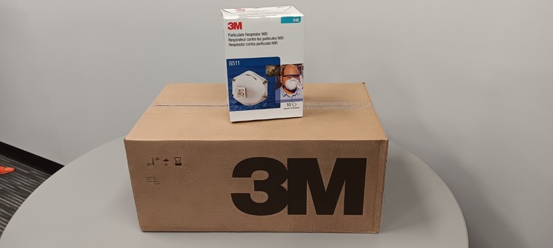 3M N95 Particulate Respirator Face Mask, Case of 80 - 8511 New Case of 80