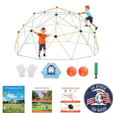 Easy-Assembly 10FT Climbing Dome for Kids 3-10 - Fun Outdoor Adventure Playset