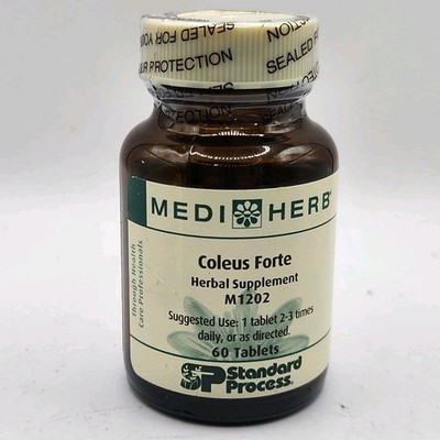 MediHerb Coleus Forte 60 Tablets NEW Herbal Supplement M1202 Sealed