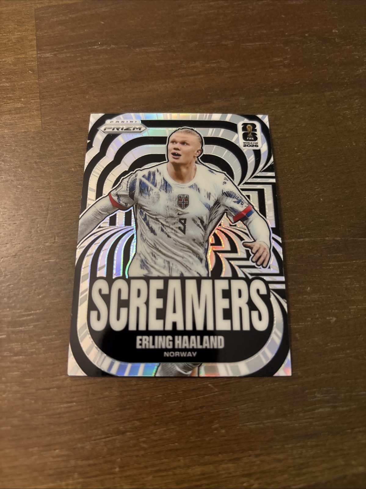 2026 Panini Prizm FIFA World Cup “Screamers” Erling Haaland Card #15 view 2
