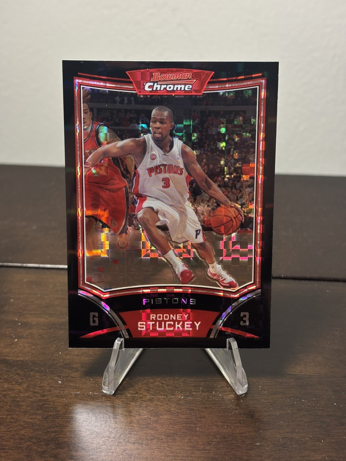 Rodney Stuckey 2008-09 Bowman Chrome Xfractor Refractors #95 /299 Pistons