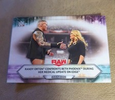 2021 Topps WWE Randy Orton Confronts Beth Phoenix #31 RAW Base Card