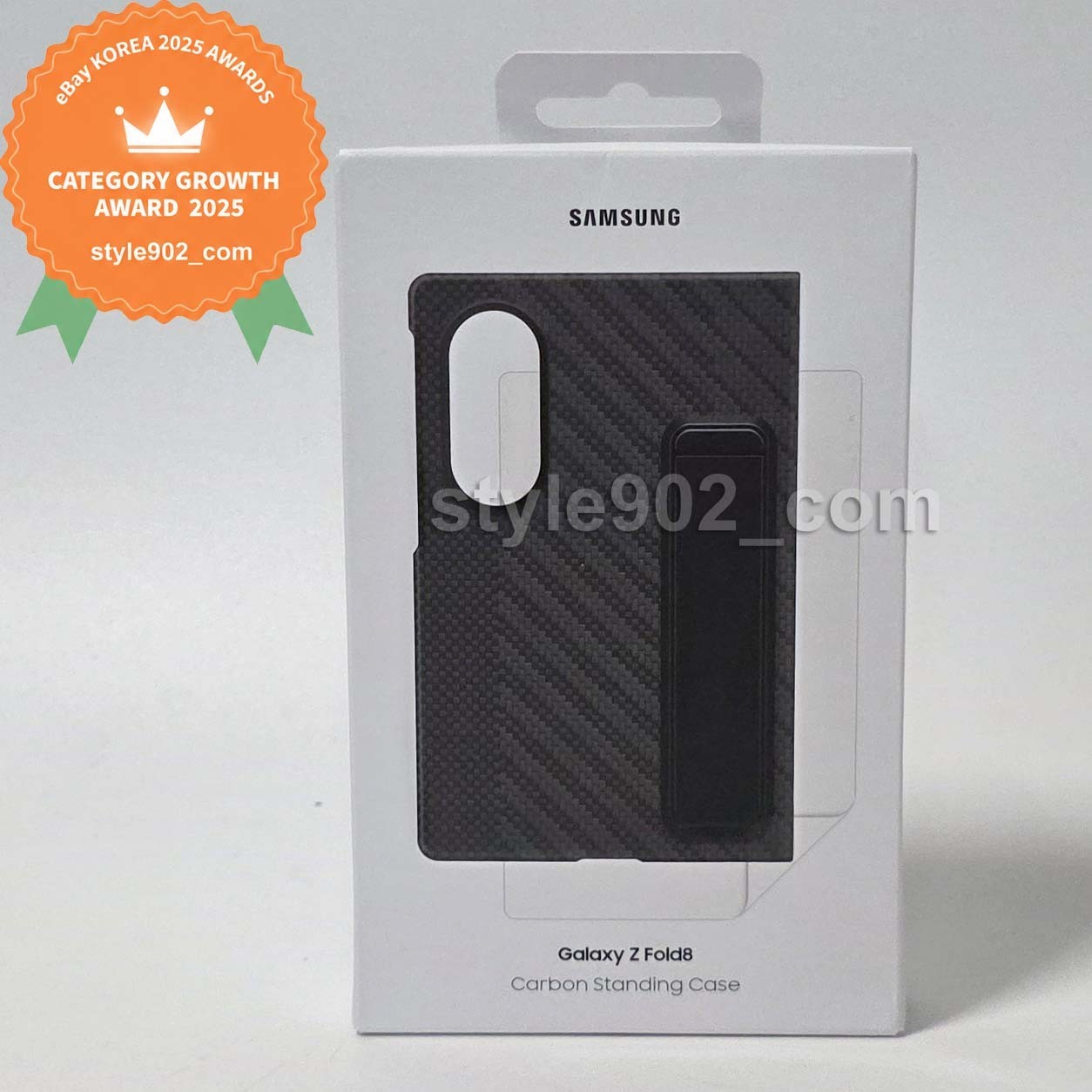 Custodia originale Samsung Galaxy Z Fold 8 in carbonio nera