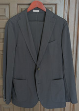BOGLIOLI Lightweight Wool 'K Jacket' Suit,  Solid Navy, Size 38 R (US) / 48 (IT)
