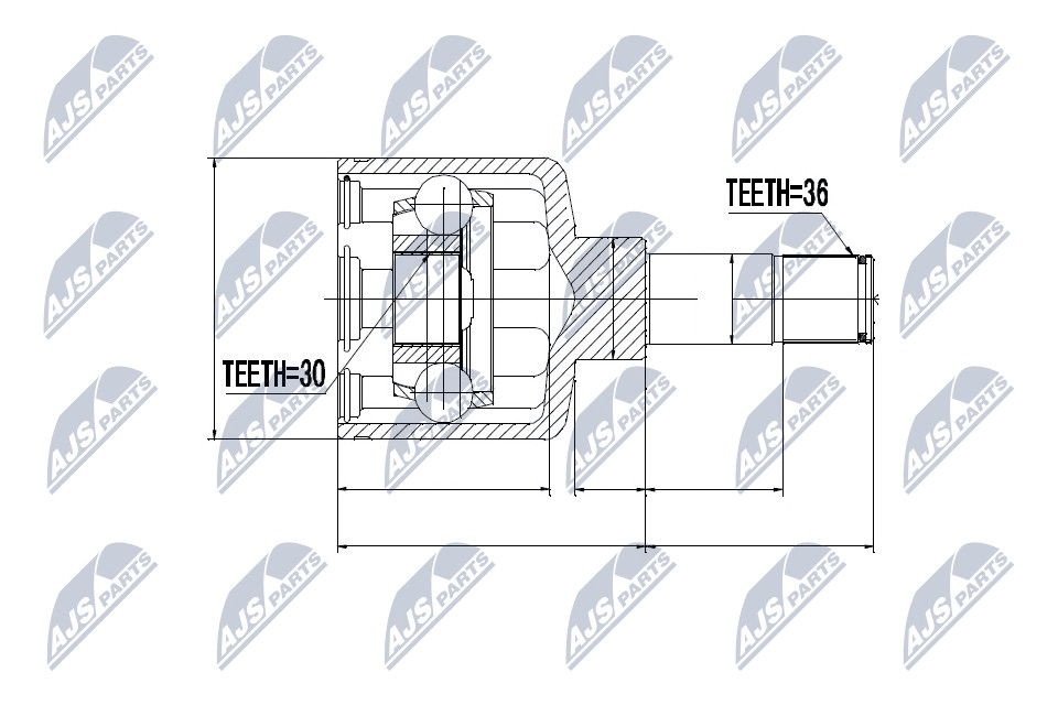N.T.Y. NPW-FR-044.NTY Joint Kit, drive shaft for FORD