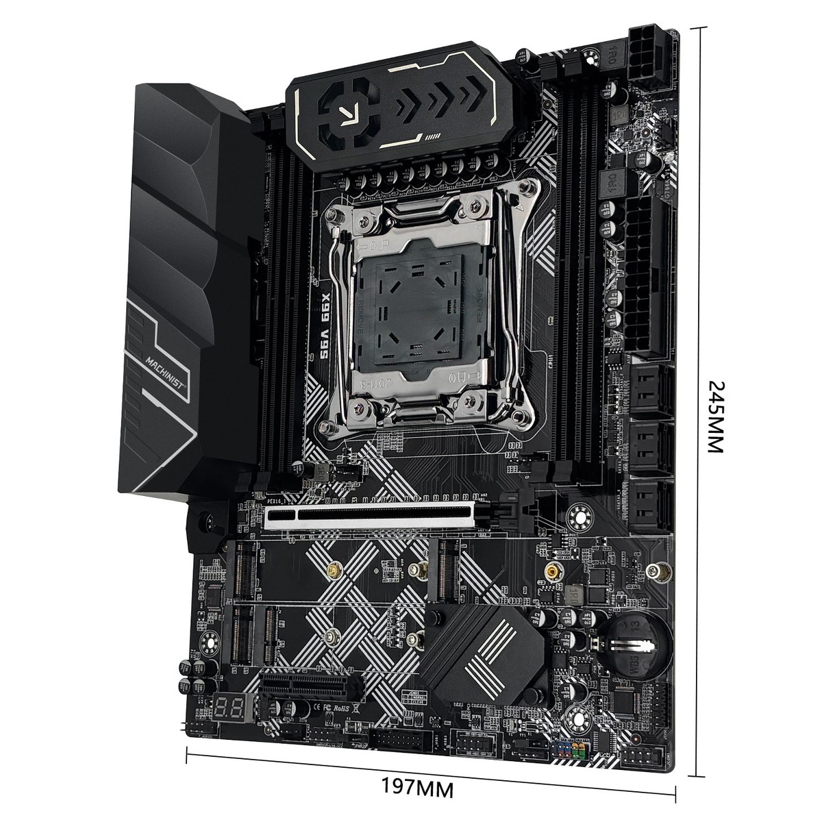 X99 V9S Motherboard DDR4 LGA 2011-3 NVMe/WIFI M.2, PCIe 3.0 SATA
