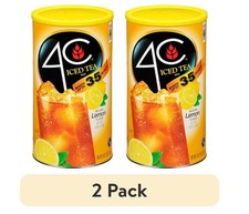 4C Lemon Iced Tea Mix, 35-Qt. 82.6 oz - 2 Pack Refreshing Citrus Flavor,