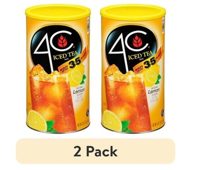 4C Lemon Iced Tea Mix, 35-Qt. (82.6 oz) - (2 Pack) Refreshing Citrus Flavor,