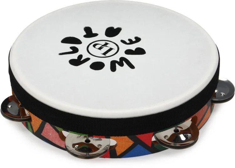 Latin Percussion World Beat Tambourine - 8 inches Multicolor 5590₽