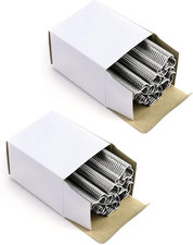 QWORK 1200Pcs Hog Rings M Clips for Pet Cages and Fencing Hand Tools