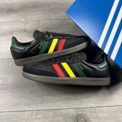 Adidas Samba Jamaica / Rasta Pack ''Black Version'' - Größe UK 7,5 / EU 41 1/3