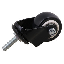 SHANOER 4Pcs Heavy Duty 240Kg M8X25Mm PU Swivel Caster Wheels (No Brake)