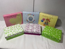 Lot 6 Boxed Greeting Cards Birthday Thank You Blank Note Cards Envelopes Bulk