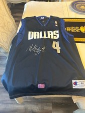 Authentic Vintage Champion signed NBA Dallas Mavericks Michael Finley Jersey