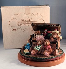 RUSS Bears from the Past TOY CHEST Christmas Figurine in Box 1758 Berrie Bear