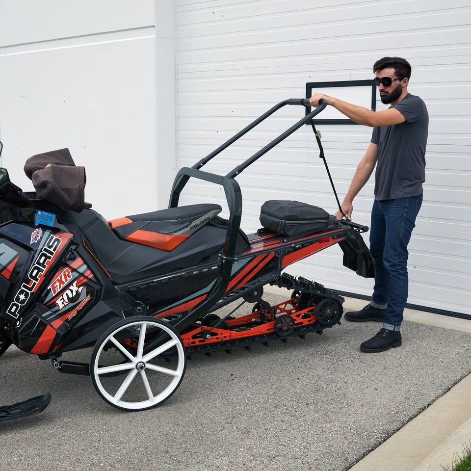 Carretilla de tienda de motos de nieve Black Ice Foto 3 de 4