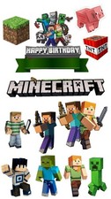 Tortenaufleger Minecraft Tortenbild Fondantpa...