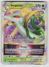 Serperior VSTAR 008/195 Holo Rare VSTAR Silver Tempest Pokemon LP