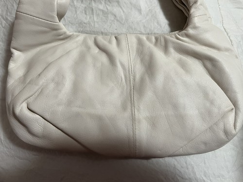 Vince Camuto Soft Leather Petite Hobo Shoulder/Handbag White NWT - Picture 4 of 10