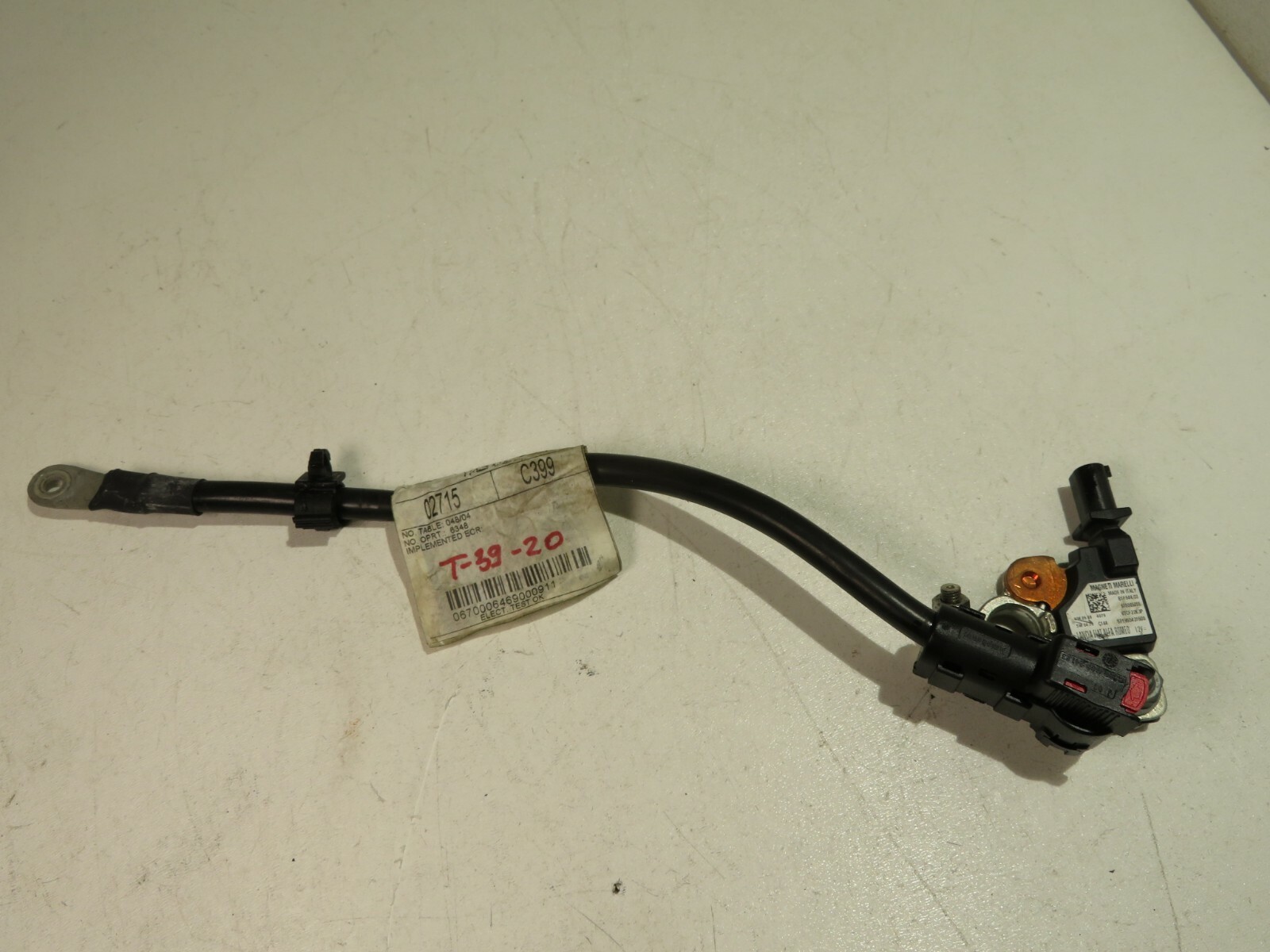2014-2019 MASERATI GHIBLI M157 JUNCTION GROUND CABLE MINUS LEAD TERMINAL OEM