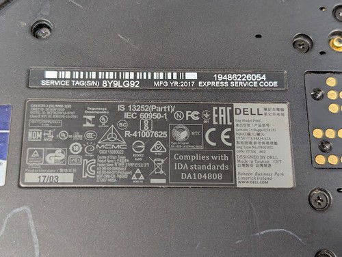 Dell Laptop for Parts - Not Working, No Accessories - Picture 14 of 15