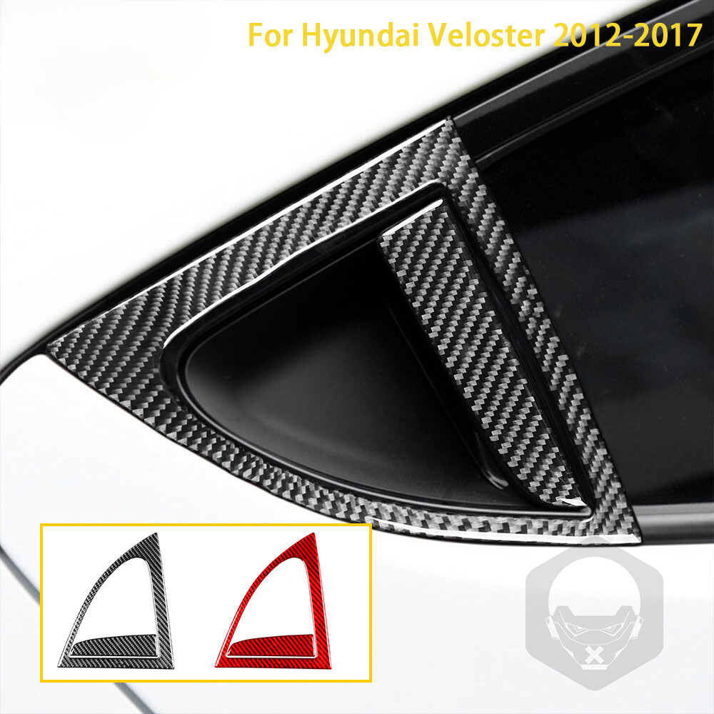 For Hyundai Veloster 2012-2017 Accessories Carbon Fiber Car Exterior Rear Window