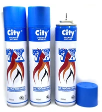 3 Can 7X Refined Butane Lighter Gas Fuel Refill 300ML/10.14 OZ Cartridge Us Sell