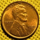 Uncirculated 1930 Lincoln Wheat Cent.