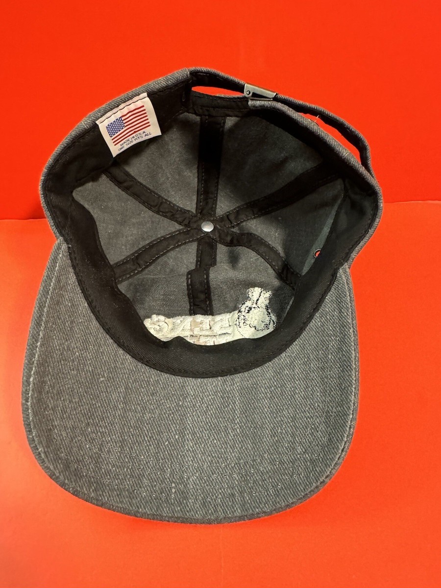 Vintage Ben & Jerry's Baseball Hat Cap Cow Ice Cream Gray Made In