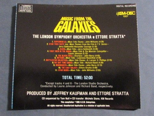 ORIGINAL MOTION PICTURE SCORES MUSIC FROM THE GALAXIES CD STAR WARS ALIEN ETC. - Picture 8 of 12