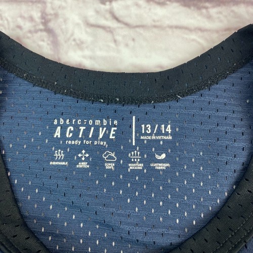 Abercrombie & Fitch Kids Athletic Tank Top 13 / 14 New York 92 Basketball Jersey - Picture 6 of 10