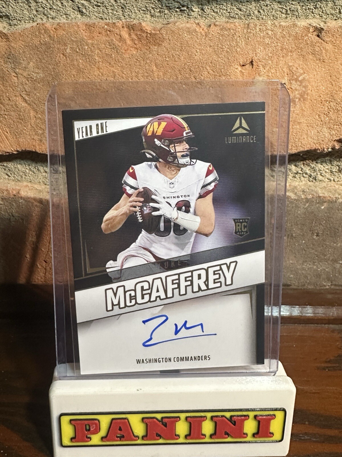 2024 Panini Luminance - Year One Signatures #YOS-LMY Luke McCaffrey AUTO RC