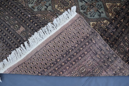1950's Antique 8x11 Terracotta Tribal Bokhara rug/ Afghan Hand Knotted Wool rug - Picture 12 of 15