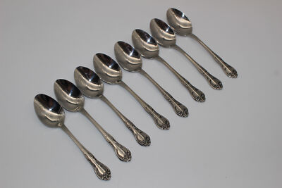 8 IMPERIAL INTERNATIONAL PRESTIGE ELYSEE STAINLESS STEEL 6'' TEASPOONS