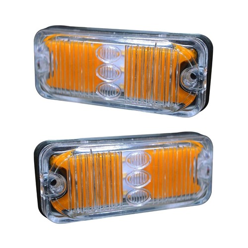 24v Volvo RV Bus Truck and Trailers 2pc LED Side Marker Light Universal Vehicle - Picture 8 of 11