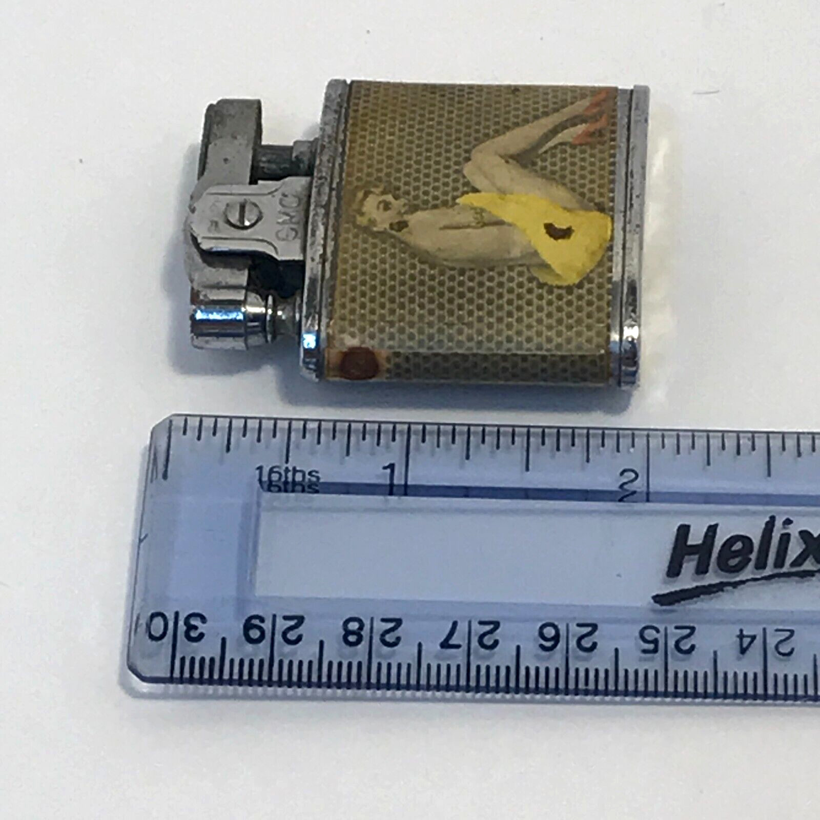 VTG Continental CMC Cigarette Sexy Pin Up Girls advertising lighter Japan made